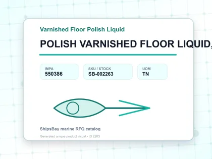 POLISH VARNISHED FLOOR LIQUID, 2LTR - Varnished Floor Polish Liquid - IMPA 550386 - UOM TN