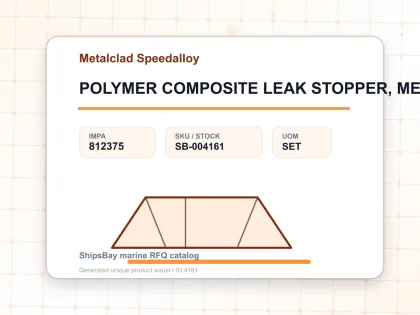 POLYMER COMPOSITE LEAK STOPPER, METALCLAD SPEEDALLOY167GRMX10S - Metalclad Speedalloy - IMPA 812375 - UOM SET
