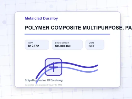POLYMER COMPOSITE MULTIPURPOSE, PASTE METALCLAD DURALLOY 2KG - Metalclad Duralloy - IMPA 812372 - UOM SET