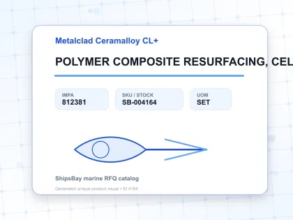 POLYMER COMPOSITE RESURFACING, CELLAMALLOY CL+ BLUE 1KG - Metalclad Ceramalloy CL+ - IMPA 812381 - UOM SET