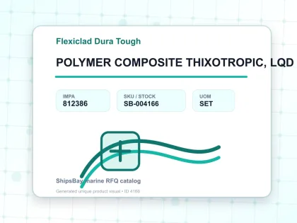 POLYMER COMPOSITE THIXOTROPIC, LQD FLEXICLAD DL BLUE 500GRM - Flexiclad Dura Tough - IMPA 812386 - UOM SET