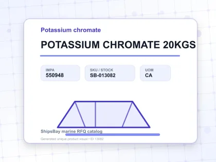 POTASSIUM CHROMATE 20KGS - Potassium chromate - IMPA 550948 - UOM CA