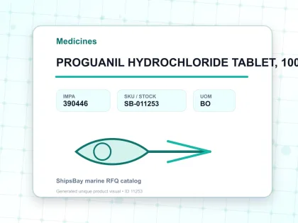 PROGUANIL HYDROCHLORIDE TABLET, 100TAB - Medicines - IMPA 390446 - UOM BO
