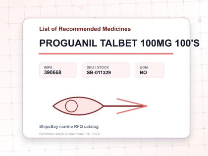 PROGUANIL TALBET 100MG 100'S - List of Recommended Medicines - IMPA 390668 - UOM BO