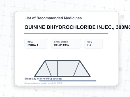 QUININE DIHYDROCHLORIDE INJEC., 300MG/ML 2ML AMPOULES 10'S - List of Recommended Medicines - IMPA 390671 - UOM BX