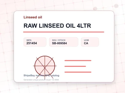 RAW LINSEED OIL 4LTR - Linseed oil - IMPA 251454 - UOM CA