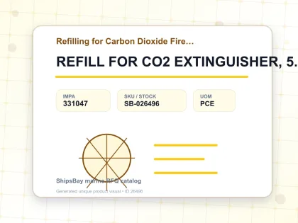 REFILL FOR CO2 EXTINGUISHER, 5.0KGS - Refilling for Carbon Dioxide Fire Extinguisher - IMPA 331047 - UOM PCE