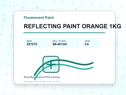 REFLECTING PAINT ORANGE 1KG - Fluorescent Paint - IMPA 251272 - UOM CA