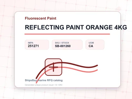 REFLECTING PAINT ORANGE 4KG - Fluorescent Paint - IMPA 251271 - UOM CA