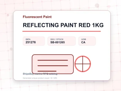 REFLECTING PAINT RED 1KG - Fluorescent Paint - IMPA 251276 - UOM CA