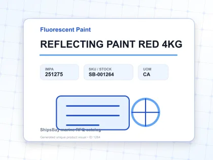 REFLECTING PAINT RED 4KG - Fluorescent Paint - IMPA 251275 - UOM CA