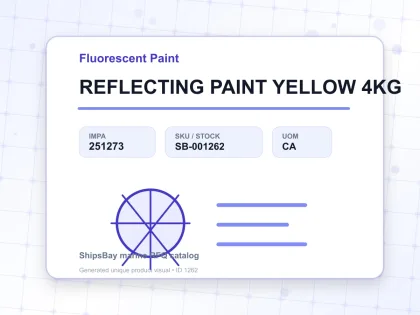 REFLECTING PAINT YELLOW 4KG - Fluorescent Paint - IMPA 251273 - UOM CA