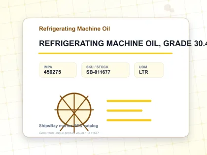REFRIGERATING MACHINE OIL, GRADE 30.4 MM2/S - Refrigerating Machine Oil - IMPA 450275 - UOM LTR