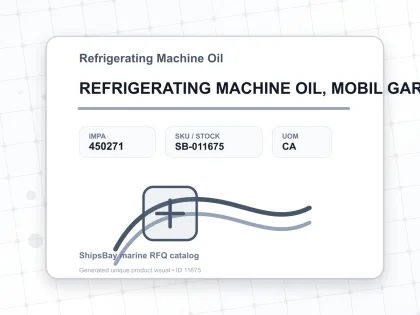 REFRIGERATING MACHINE OIL, MOBIL GARGOYLE ARCTIC155 20LTR - Refrigerating Machine Oil - IMPA 450271 - UOM CA