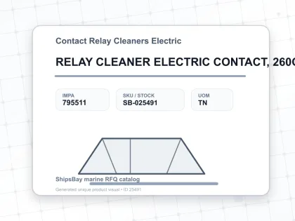 RELAY CLEANER ELECTRIC CONTACT, 260GRM SPRAY TIN - Contact Relay Cleaners Electric - IMPA 795511 - UOM TN