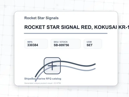 ROCKET STAR SIGNAL RED, KOKUSAI KR-10 6PCS/SET - Rocket Star Signals - IMPA 330384 - UOM SET