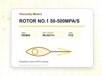 ROTOR NO.1 50-500MPA/S - Viscosity Meters - IMPA 652804 - UOM PCE