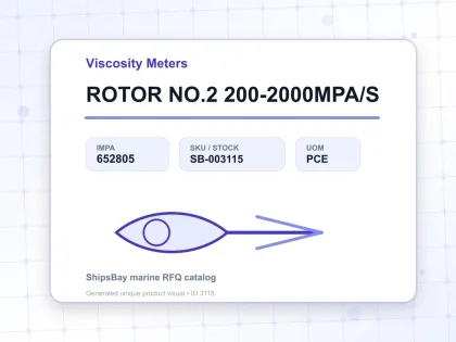 ROTOR NO.2 200-2000MPA/S - Viscosity Meters - IMPA 652805 - UOM PCE