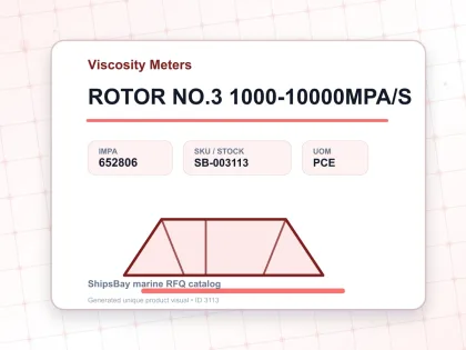 ROTOR NO.3 1000-10000MPA/S - Viscosity Meters - IMPA 652806 - UOM PCE