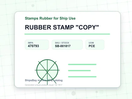 RUBBER STAMP "COPY" - Stamps Rubber for Ship Use - IMPA 470793 - UOM PCE