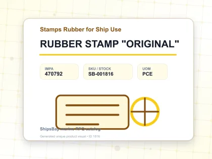 RUBBER STAMP "ORIGINAL" - Stamps Rubber for Ship Use - IMPA 470792 - UOM PCE
