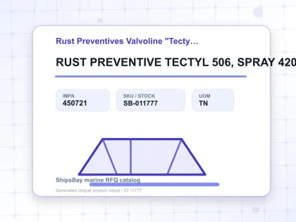 RUST PREVENTIVE TECTYL 506, SPRAY 420ML - Rust Preventives Valvoline "Tectyl" - IMPA 450721 - UOM TN