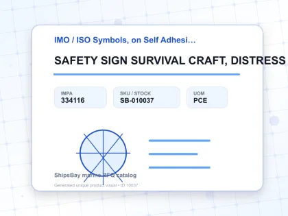 SAFETY SIGN SURVIVAL CRAFT, DISTRESS SIGNAL 150X150MM IMO - IMO / ISO Symbols, on Self Adhesive Photoluminescent Vinyl - IMPA 334116 - UOM PCE