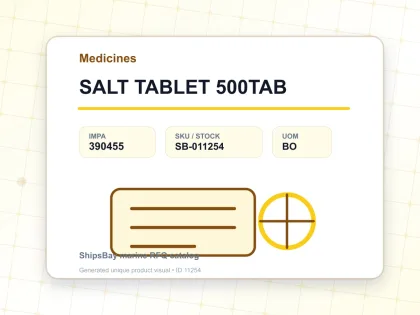SALT TABLET 500TAB - Medicines - IMPA 390455 - UOM BO