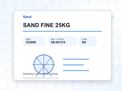 SAND FINE 25KG - Sand - IMPA 232950 - UOM BG