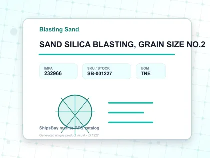 SAND SILICA BLASTING, GRAIN SIZE NO.2 - Blasting Sand - IMPA 232966 - UOM TNE