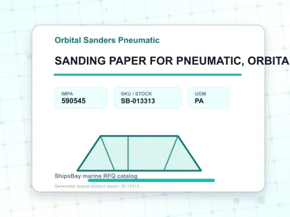 SANDING PAPER FOR PNEUMATIC, ORBITAL SANDER GRIT #150 200'S - Orbital Sanders Pneumatic - IMPA 590545 - UOM PA