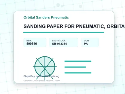 SANDING PAPER FOR PNEUMATIC, ORBITAL SANDER GRIT #180 200'S - Orbital Sanders Pneumatic - IMPA 590546 - UOM PA