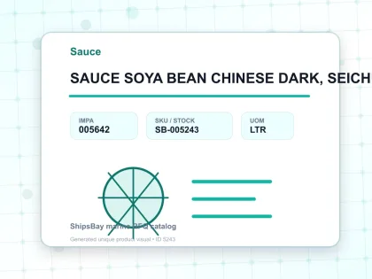 SAUCE SOYA BEAN CHINESE DARK, SEICHU-AN 750ML/BTL - Sauce - IMPA 005642 - UOM LTR