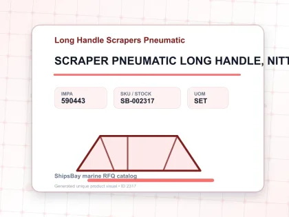 SCRAPER PNEUMATIC LONG HANDLE, NITTO MODEL S-1000 - Long Handle Scrapers Pneumatic - IMPA 590443 - UOM SET