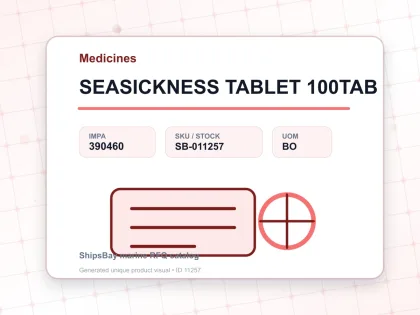 SEASICKNESS TABLET 100TAB - Medicines - IMPA 390460 - UOM BO