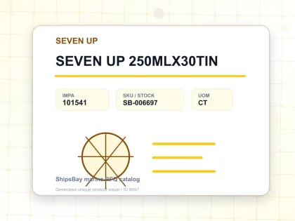 SEVEN UP 250MLX30TIN - SEVEN UP - IMPA 101541 - UOM CT