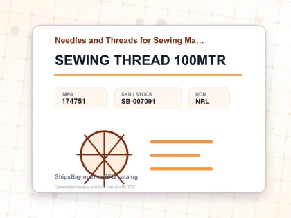 SEWING THREAD 100MTR - Needles and Threads for Sewing Machine - IMPA 174751 - UOM NRL