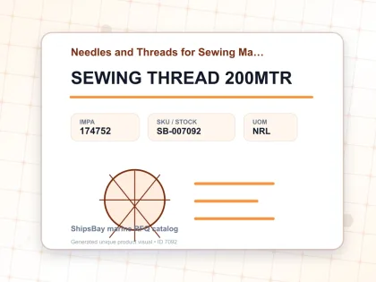 SEWING THREAD 200MTR - Needles and Threads for Sewing Machine - IMPA 174752 - UOM NRL