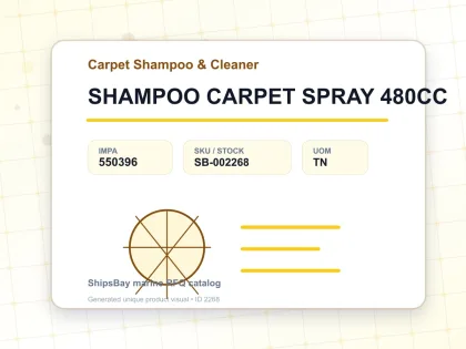SHAMPOO CARPET SPRAY 480CC - Carpet Shampoo & Cleaner - IMPA 550396 - UOM TN
