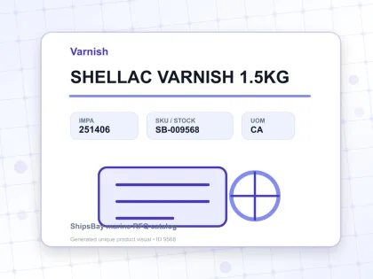 SHELLAC VARNISH 1.5KG - Varnish - IMPA 251406 - UOM CA