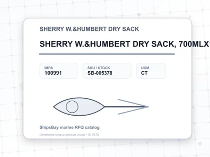 SHERRY W.&HUMBERT DRY SACK, 700MLX12BTL - SHERRY W.&HUMBERT DRY SACK - IMPA 100991 - UOM CT