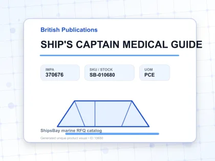 SHIP'S CAPTAIN MEDICAL GUIDE - British Publications - IMPA 370676 - UOM PCE