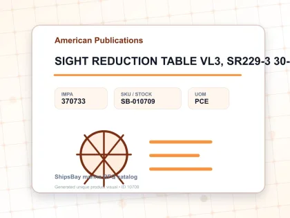 SIGHT REDUCTION TABLE VL3, SR229-3 30-45DEG - American Publications - IMPA 370733 - UOM PCE