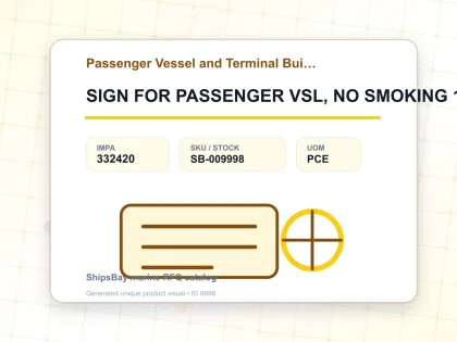 SIGN FOR PASSENGER VSL, NO SMOKING 150X150MM - Passenger Vessel and Terminal Building Signs - IMPA 332420 - UOM PCE