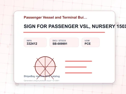 SIGN FOR PASSENGER VSL, NURSERY 150X150MM - Passenger Vessel and Terminal Building Signs - IMPA 332412 - UOM PCE