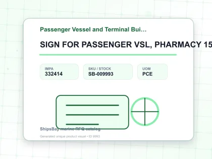 SIGN FOR PASSENGER VSL, PHARMACY 150X150MM - Passenger Vessel and Terminal Building Signs - IMPA 332414 - UOM PCE