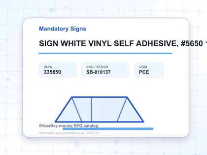 SIGN WHITE VINYL SELF ADHESIVE, #5650 150X150MM BOOTS - Mandatory Signs - IMPA 335650 - UOM PCE