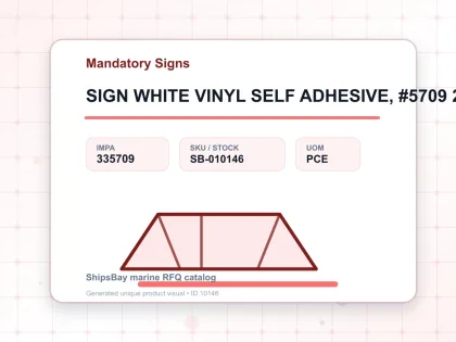 SIGN WHITE VINYL SELF ADHESIVE, #5709 200X150MM WEAR HELMET - Mandatory Signs - IMPA 335709 - UOM PCE