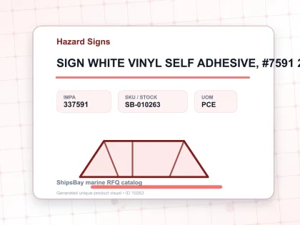 SIGN WHITE VINYL SELF ADHESIVE, #7591 200X150MM DANGER BATTERY - Hazard Signs - IMPA 337591 - UOM PCE