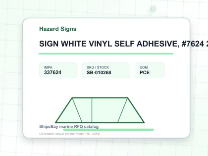 SIGN WHITE VINYL SELF ADHESIVE, #7624 200X150MM CAUTION STEEP - Hazard Signs - IMPA 337624 - UOM PCE